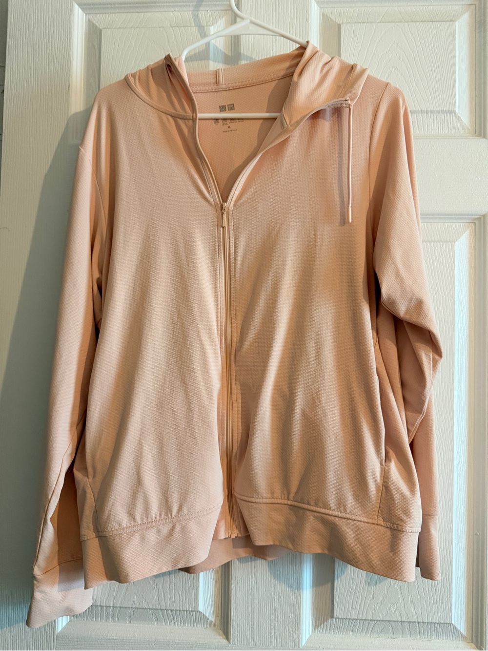Uniqlo Women's Pale Blush Zip Hoodie